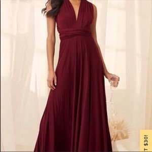 Lulu’s multi way wine dress